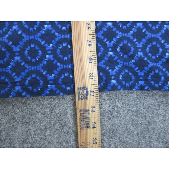 Tommy Bahama Dress Womens Medium Blue Geometric T-Shirt Short Sleeve Jersey - Picture 9 of 12
